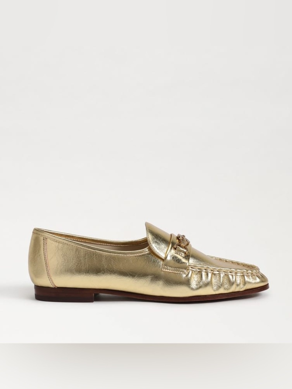 SAM EDELMAN LUCCA BIT LOAFERS IN AMBER GOLD 8.5 - Picture 3 of 11